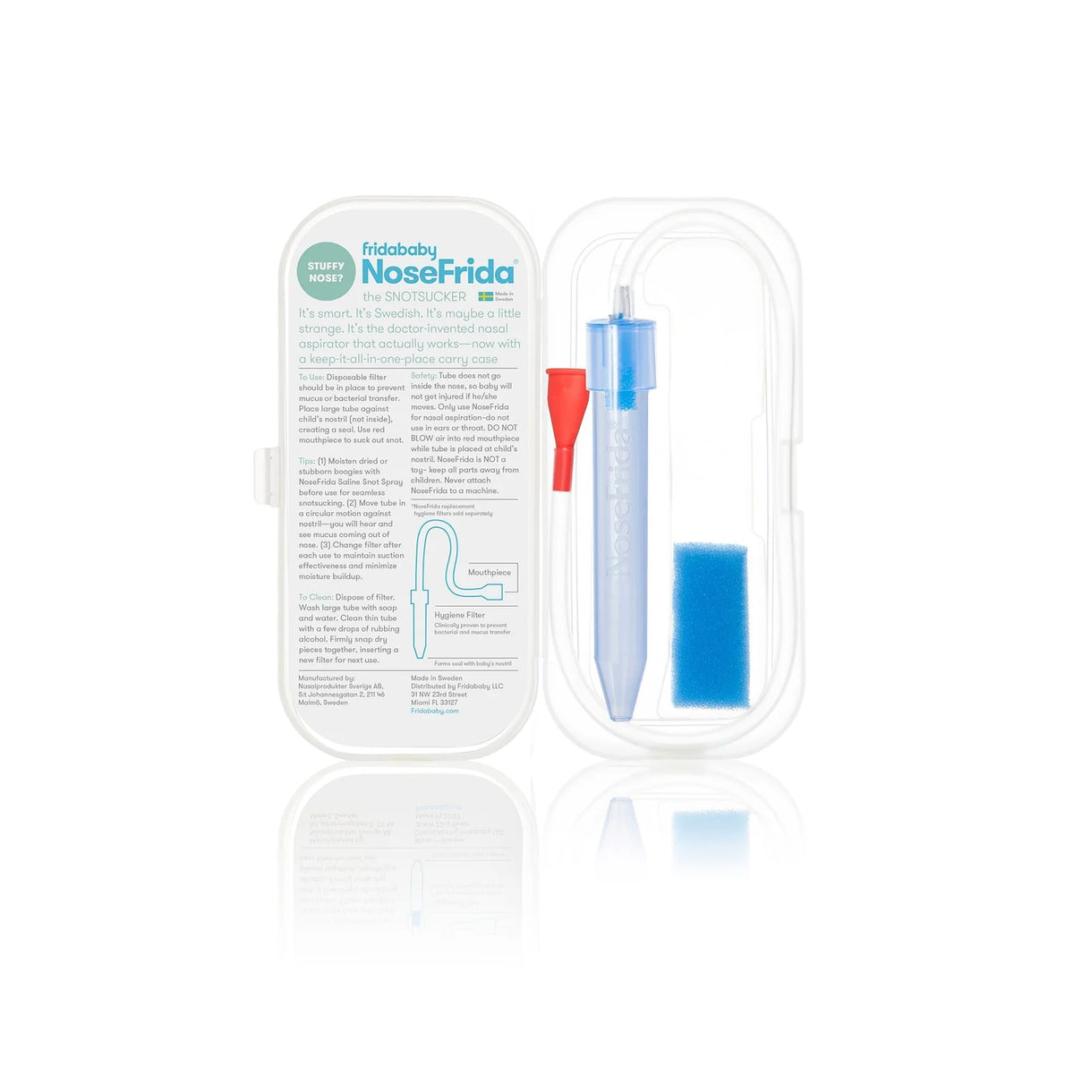 Frida Baby NoseFrida 2-Pack Nasal Aspirator Bundle with Travel Case and Hygiene Filters