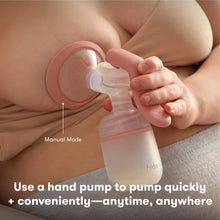 Frida Mom 2-in-1 Manual Breast Pump Bundle with Flange Insert and Replacement Valves