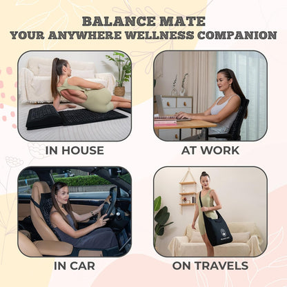 Acupressure Mat + Pillow Set Back Neck Pain Relief Women