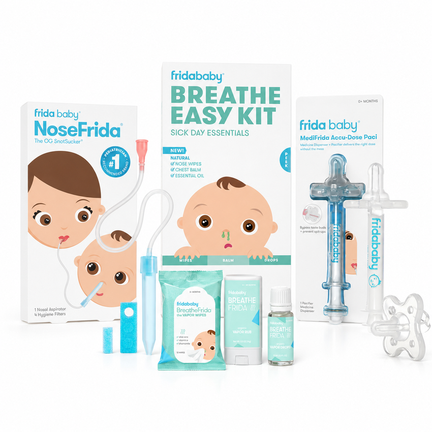 Complete Sick-Day Care Bundle – NoseFrida, Breathe Easy Kit & MediFrida