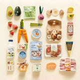 Tiny Land Organic Play Food Collection - Pretend Kitchen Food Set with 4 Food Themes