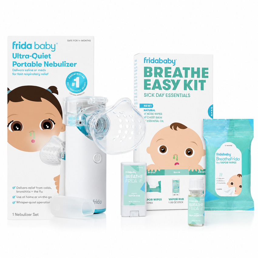 Portable Nebulizer & Breathe Easy Sick-Day Bundle