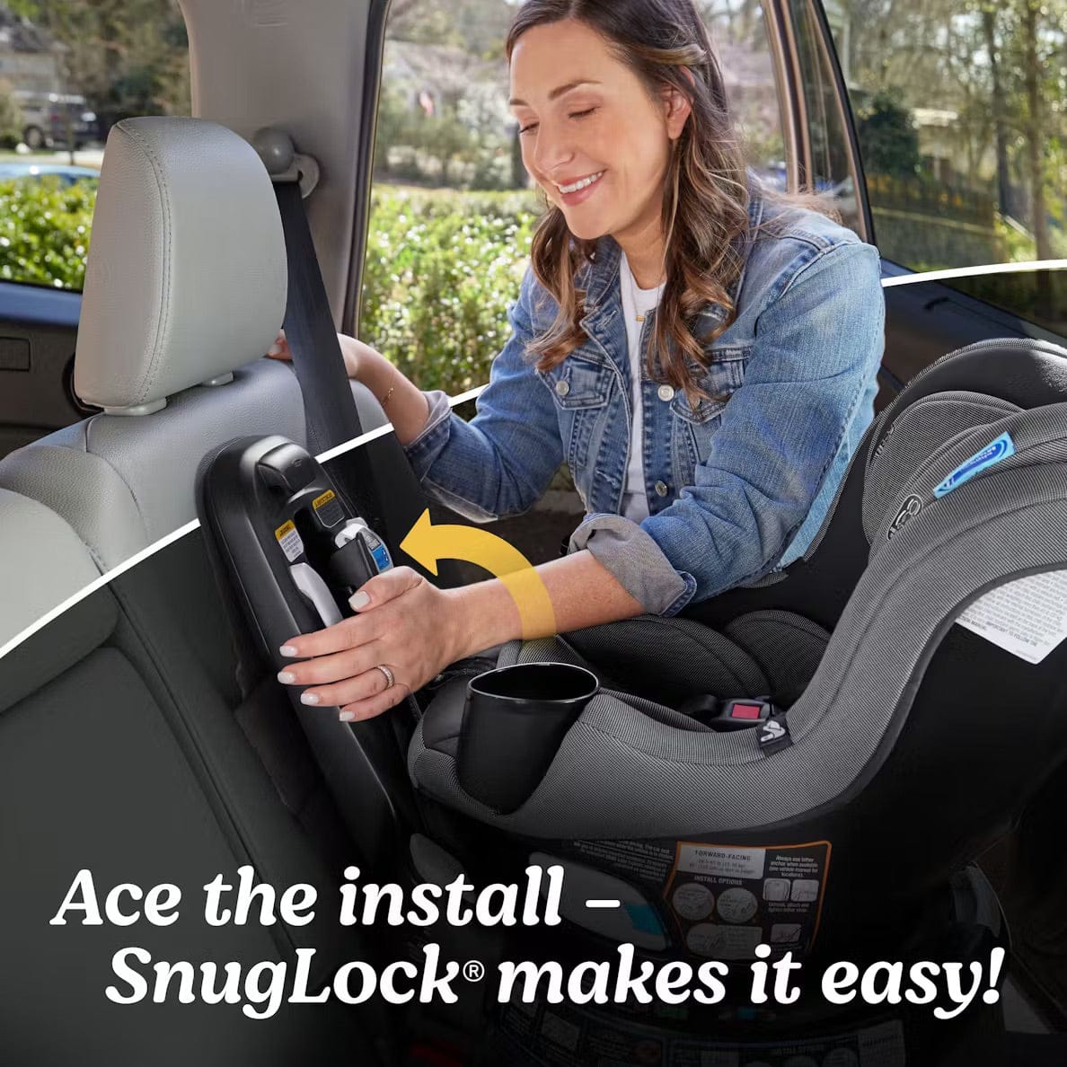 Graco EasyTurn 360 2-in-1 Rotating Convertible Car Seat - Cyran