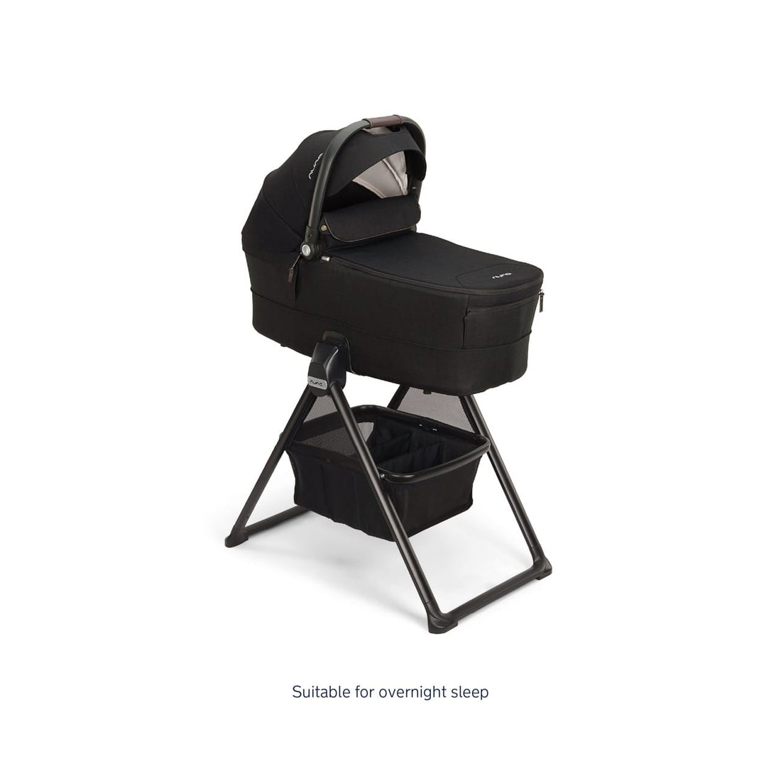 Nuna MIXX Series Bassinet + Stand (Folds with Stroller) - Caviar