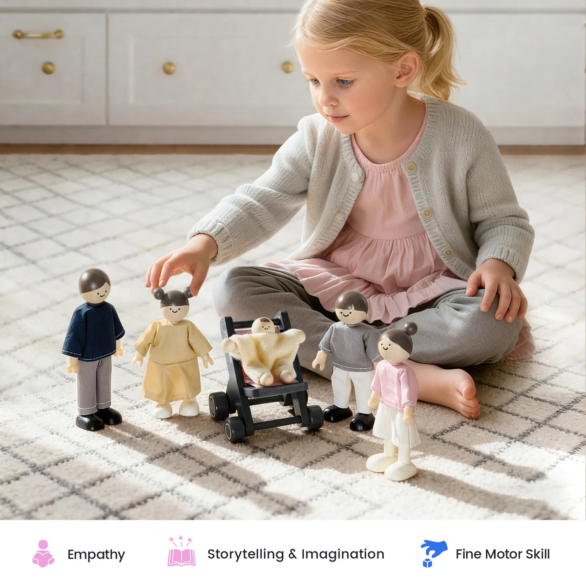 Wooden Dollhouse Dolls - product image 3