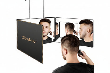 360° Self Hair Cutting Mirror with Anti-Fog HD Glass