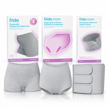 Frida Mom Disposable Postpartum Underwear & Abdominal Support Binder Bundle