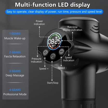 Deep Tissue Massage Gun with Multiple Attachments