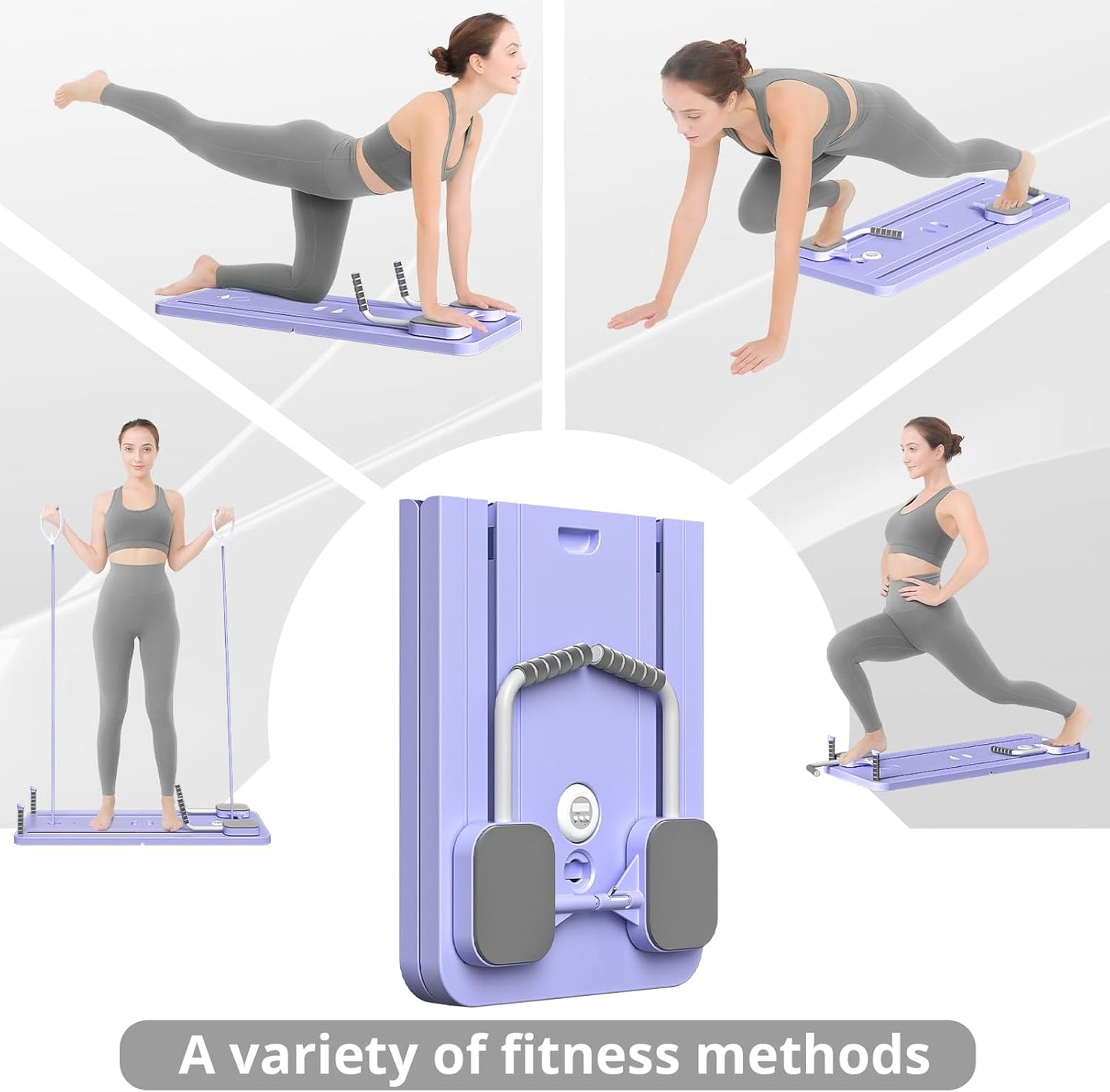 5-in-1 Foldable Pilates Reformer Board for Home