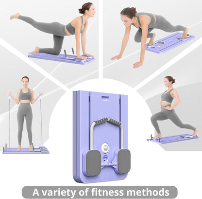 5-in-1 Foldable Pilates Reformer Board for Home