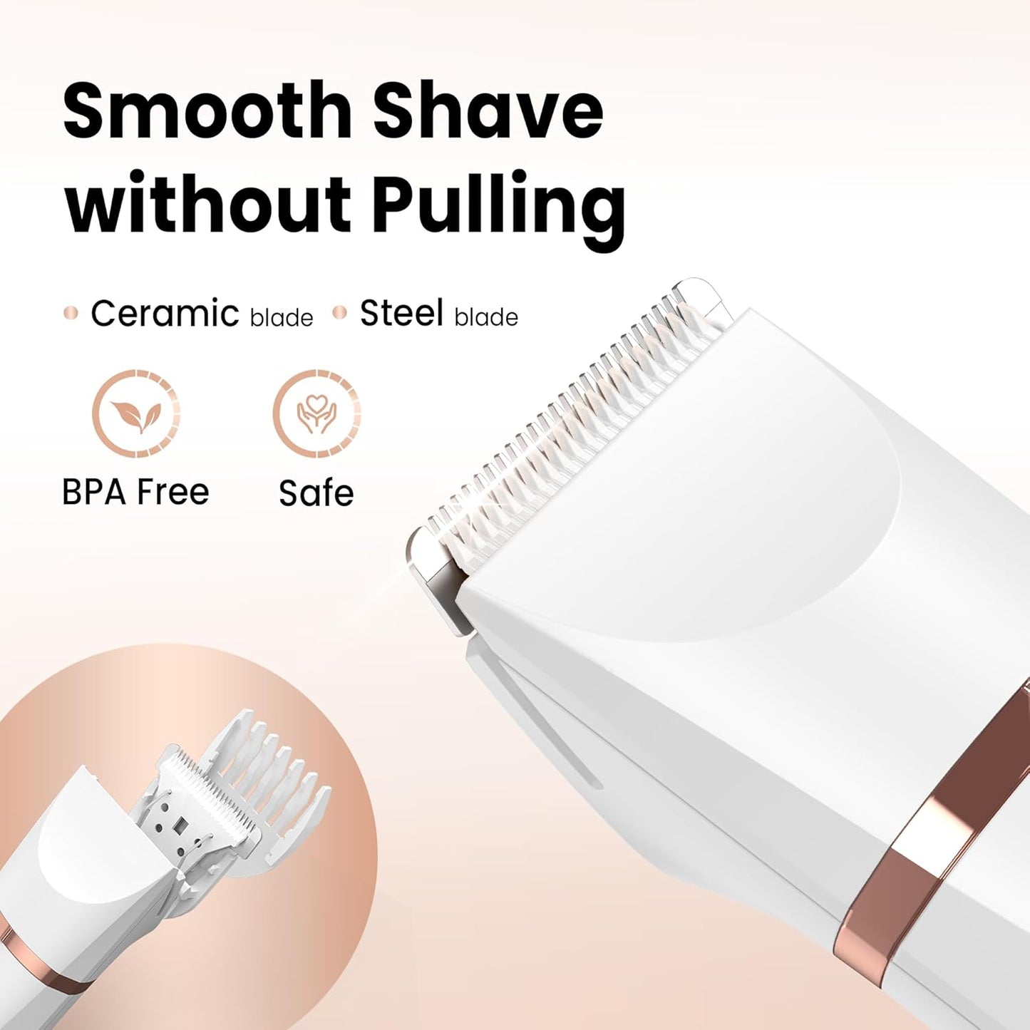 Electric Body Hair Trimmer for Men & Women