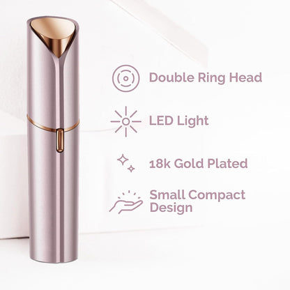 Women's Facial Hair Removal Device with 2 Replacement Heads