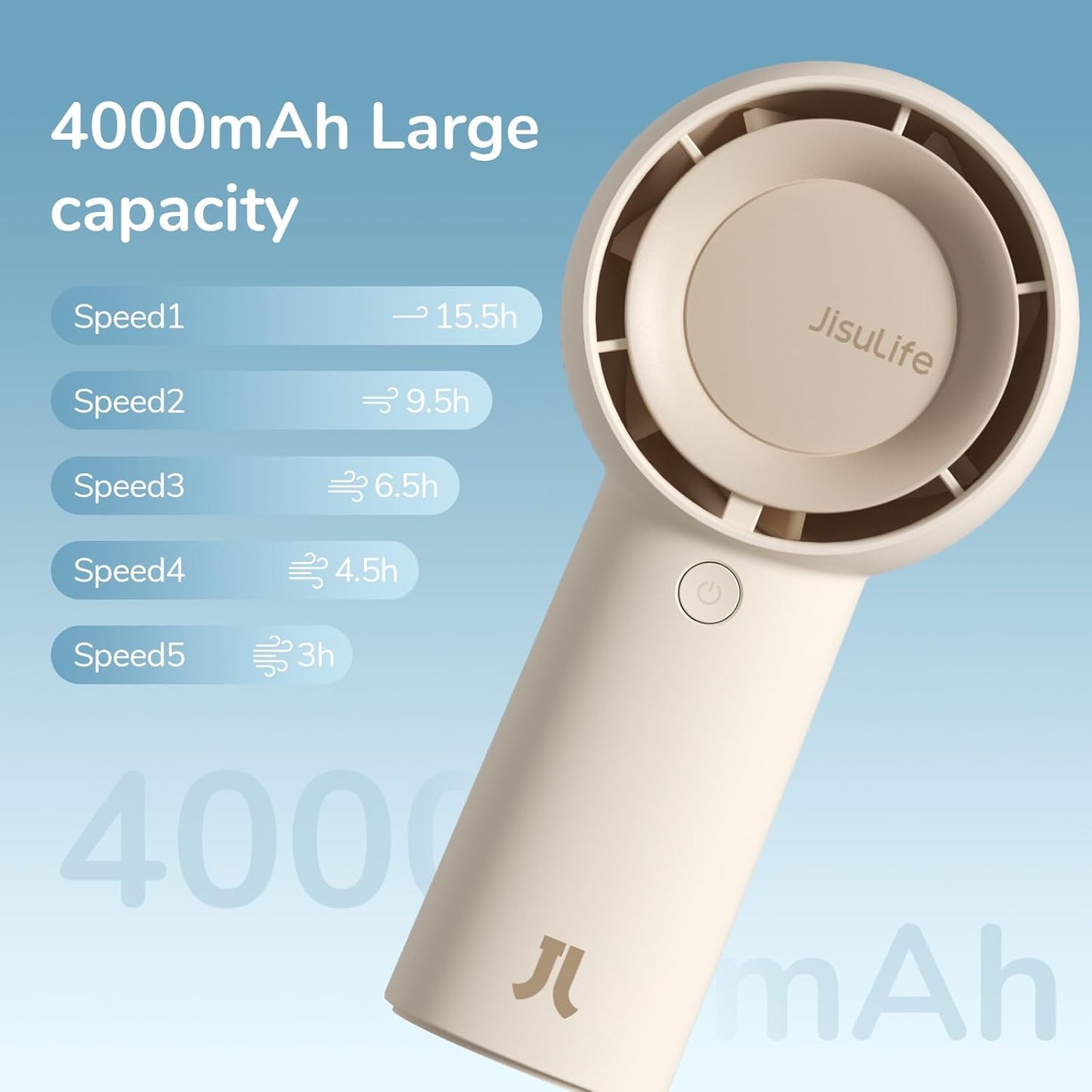 USB Rechargeable Handheld Turbo Mini Fan