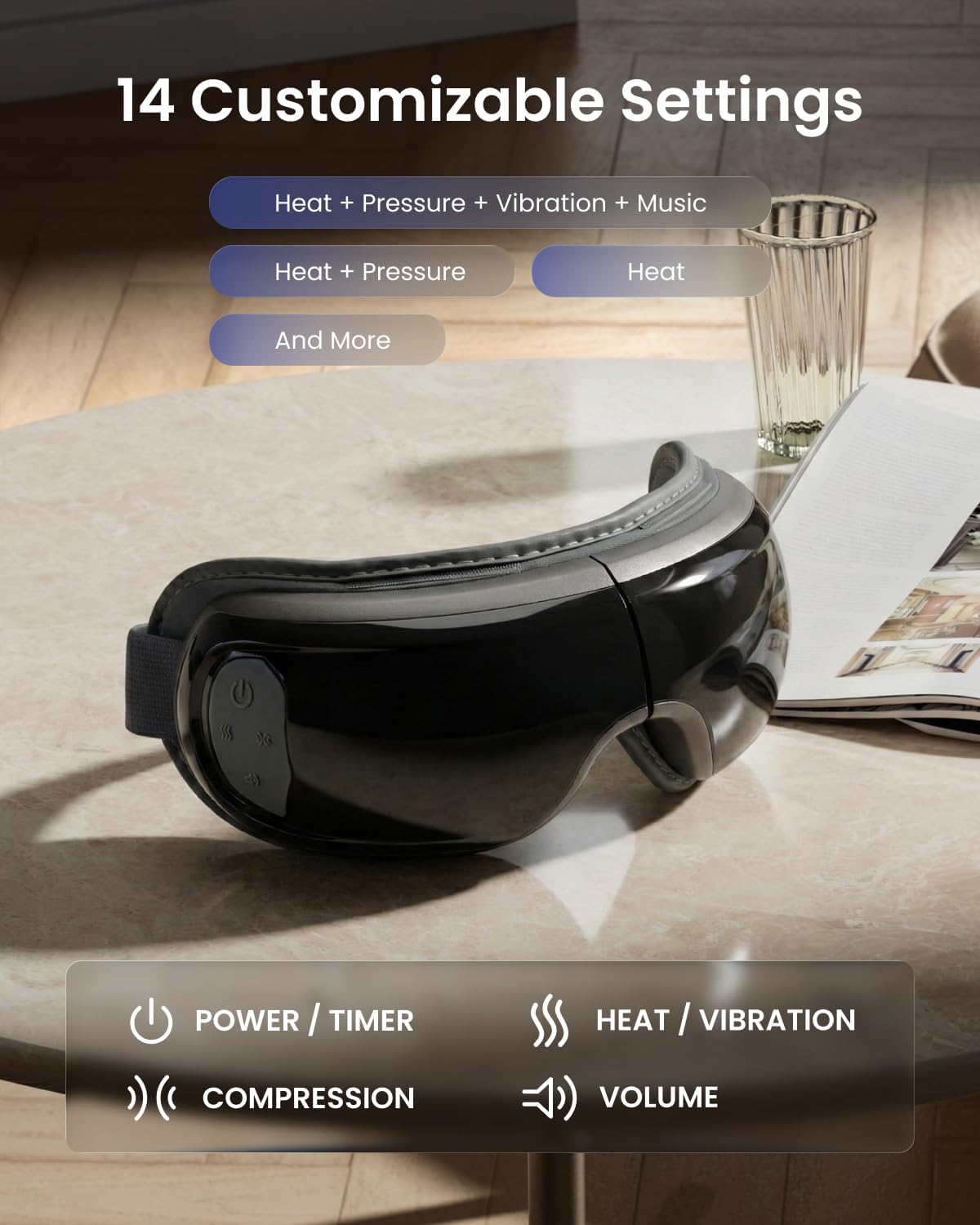 Eye Massager Hot + Cold + Voice Control Premium Women