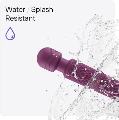 Cordless Handheld Wand Massager with 8 Speeds & 20 Modes