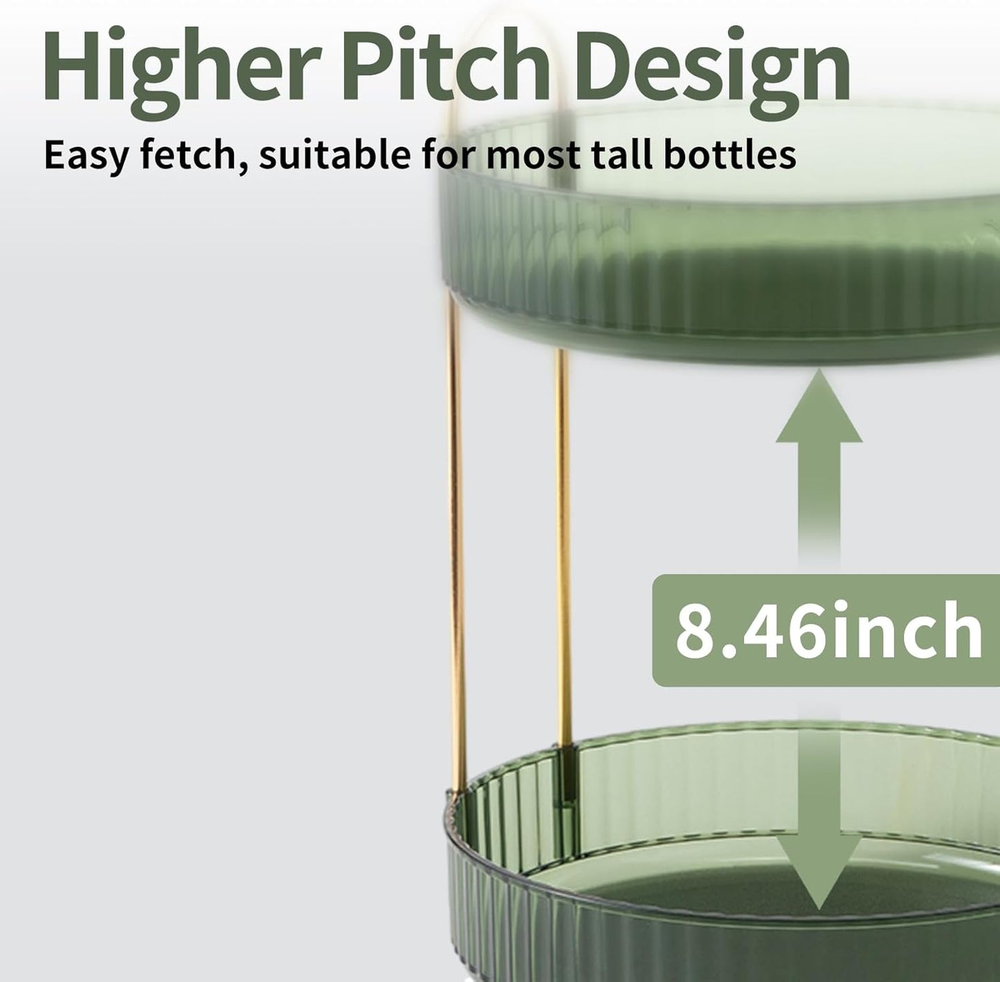 360° Rotating 2-Tier Makeup & Skincare Organizer