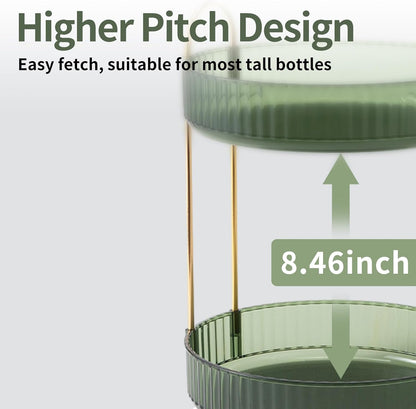 360° Rotating 2-Tier Makeup & Skincare Organizer