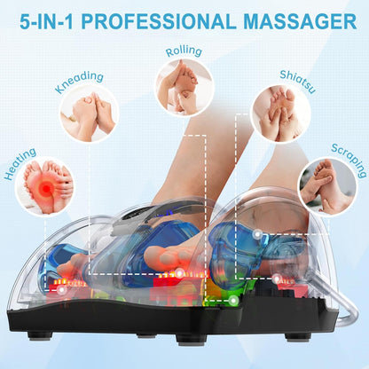 Shiatsu Foot Massager with Heat for Pain Relief
