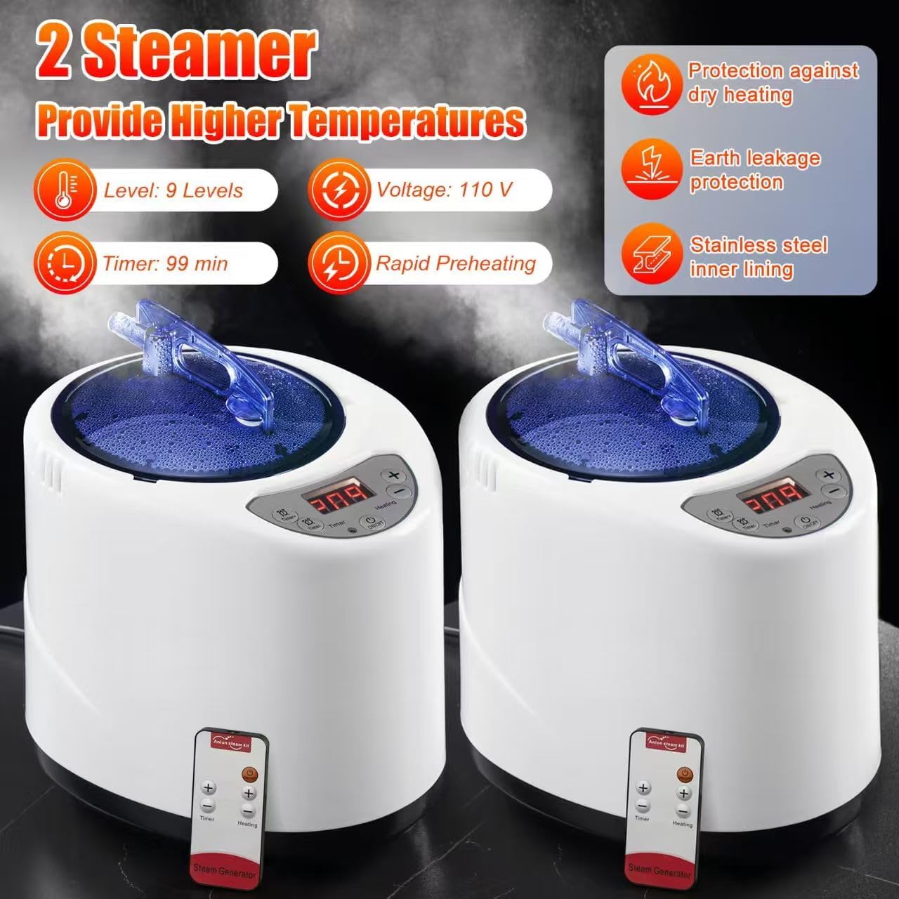 Portable 2 Person Steam Sauna Tent