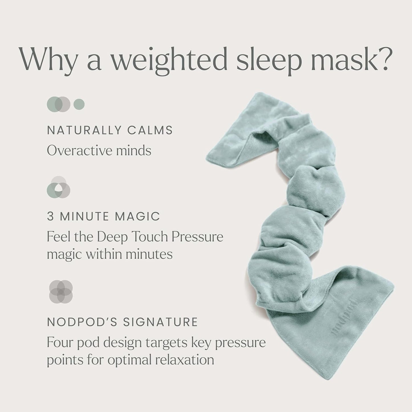 Gentle Pressure Sleep Mask for Better Rest
