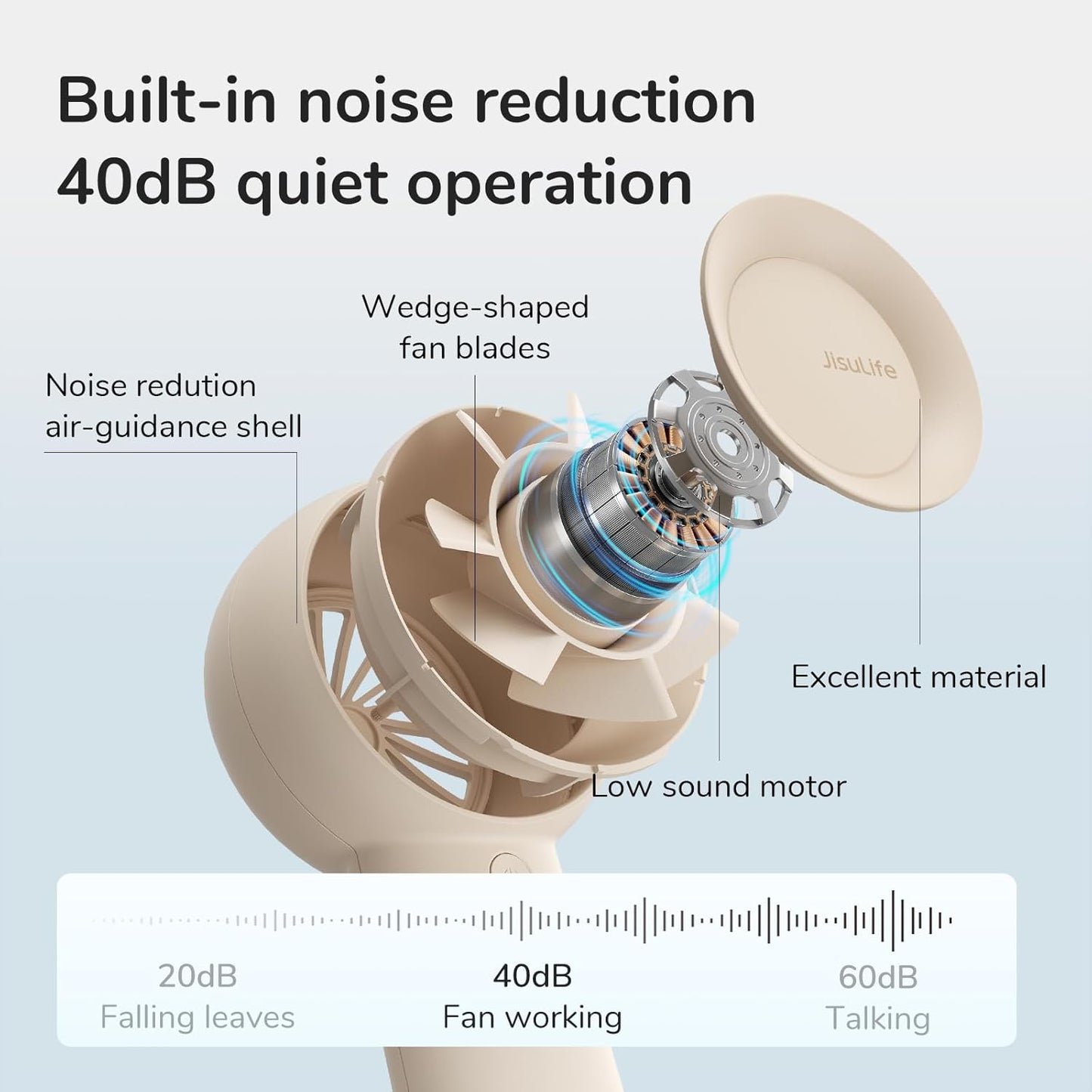 USB Rechargeable Handheld Turbo Mini Fan