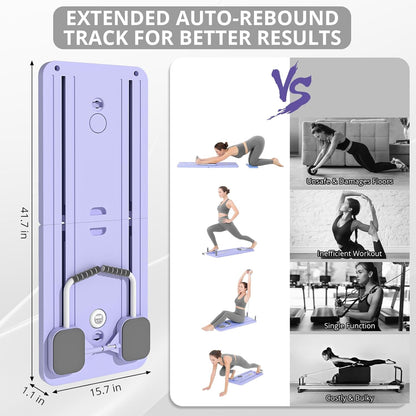 5-in-1 Foldable Pilates Reformer Board for Home