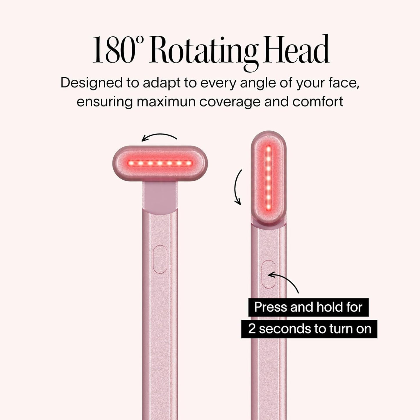 Red Light Therapy Wand 7-in-1 Face Eyes Neck Women