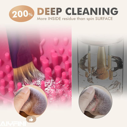 Electric Makeup Brush Cleaner Machine – Fast Spinning Washer