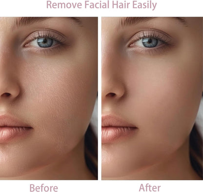 Women's Facial Hair Removal Device with 2 Replacement Heads