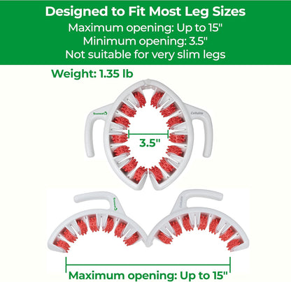 TESMED Cellulite Manual Massager : Made in Italy, Patented with Converging & Diverging Roller Technology. Anti Cellulite Roller for Thighs and Buttock