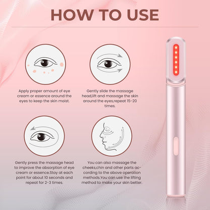 4-in-1 Red Light Therapy Wand for Face & Neck