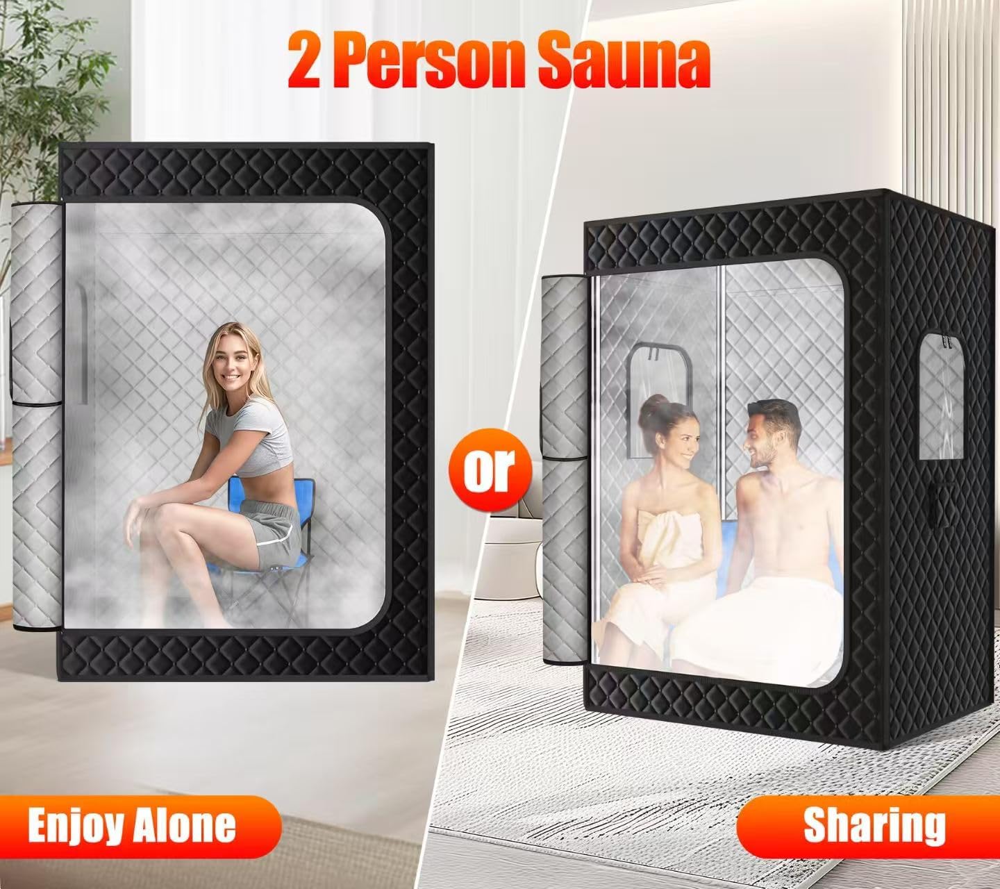 Portable 2 Person Steam Sauna Tent