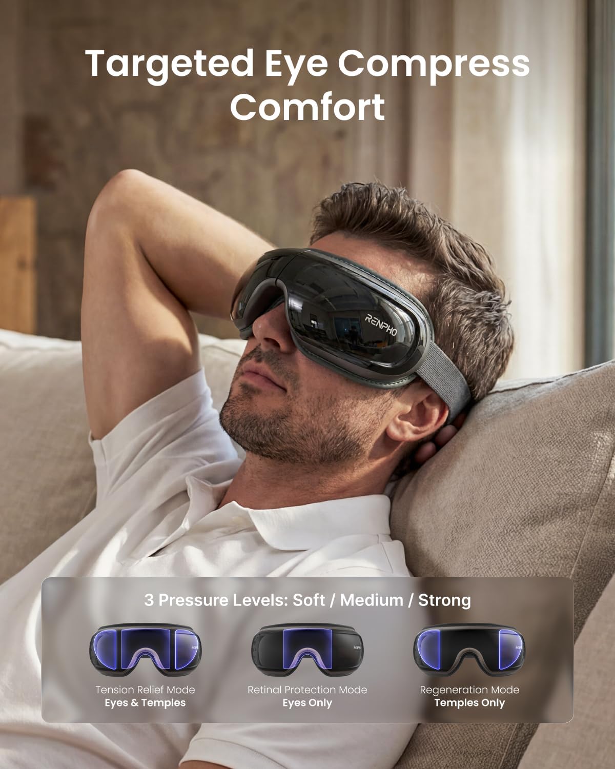 Eye Massager Hot + Cold + Voice Control Premium Women