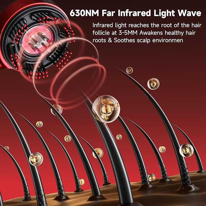 Scalp Massager 3-in-1 Electric Hair Growth + Oil Applicator