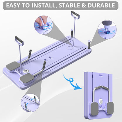 5-in-1 Foldable Pilates Reformer Board for Home
