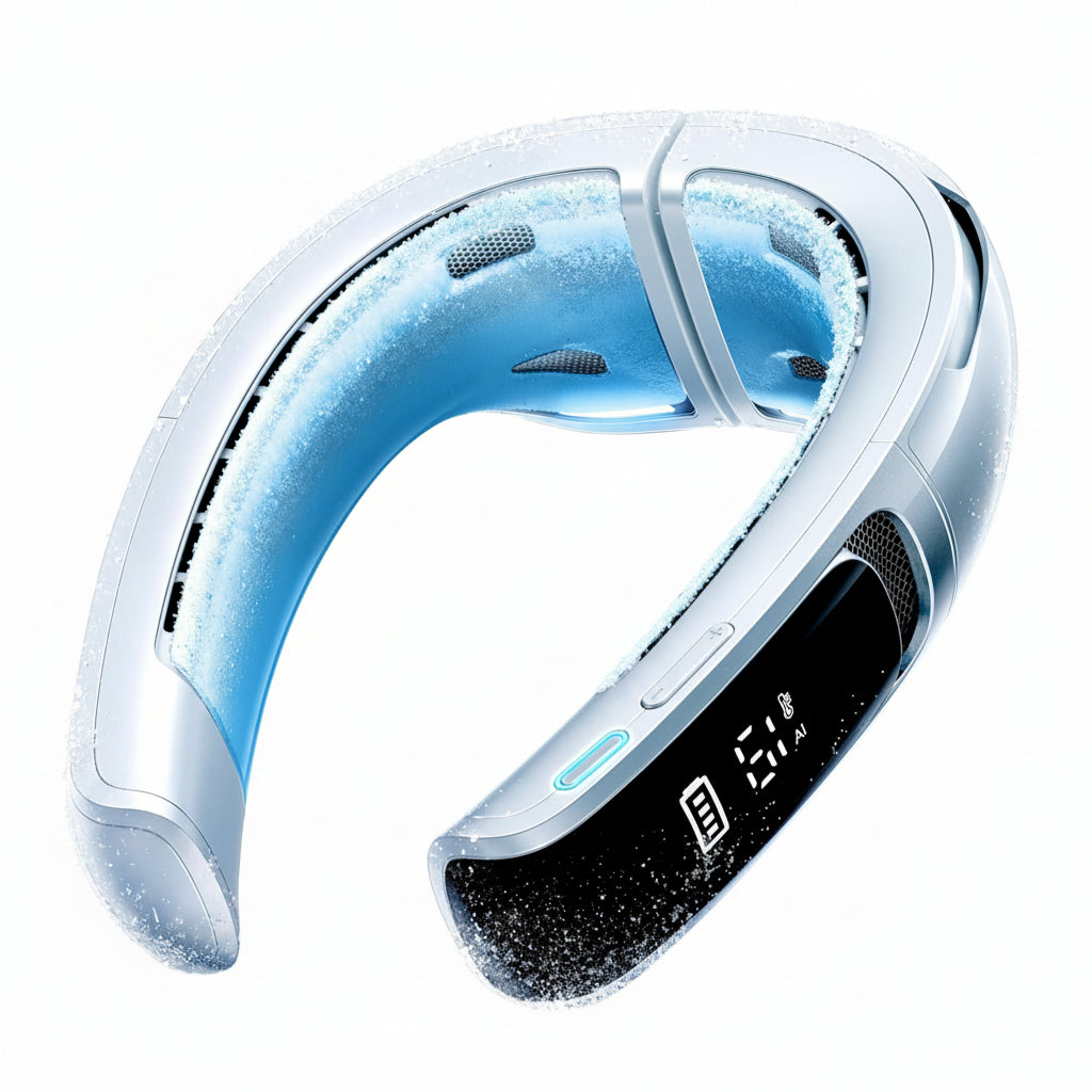 Rechargeable Neck Cooling Fan with 6000mAh Battery