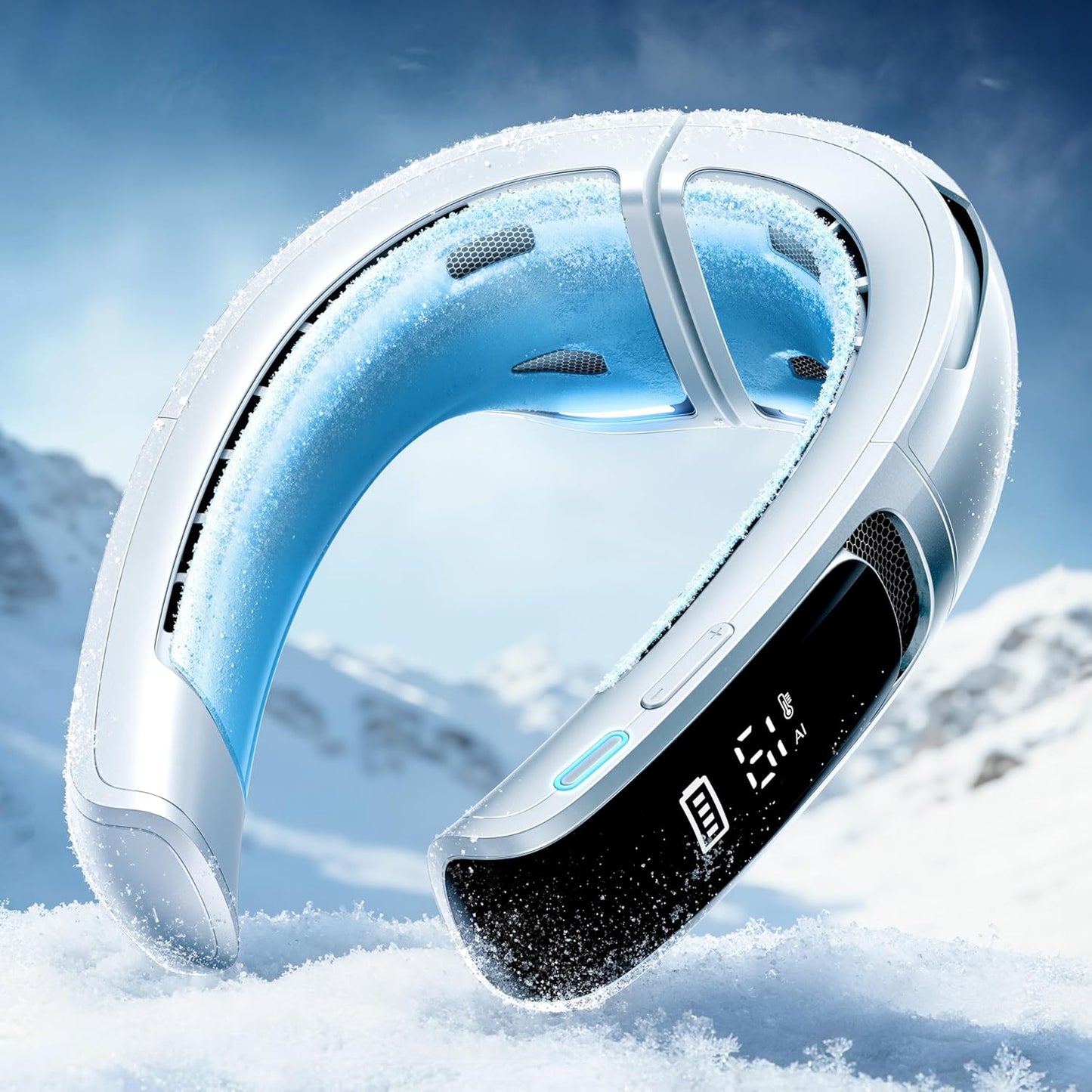Rechargeable Neck Cooling Fan with 6000mAh Battery