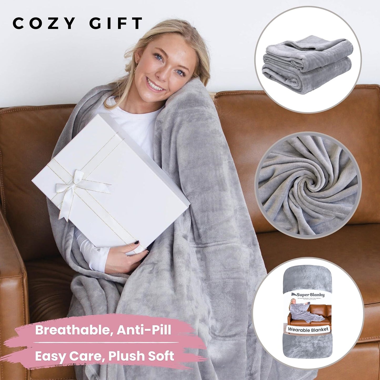 Wearable Blanket Hoodie for Women & Men