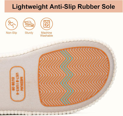 Women's Memory Foam Open Toe House Slippers