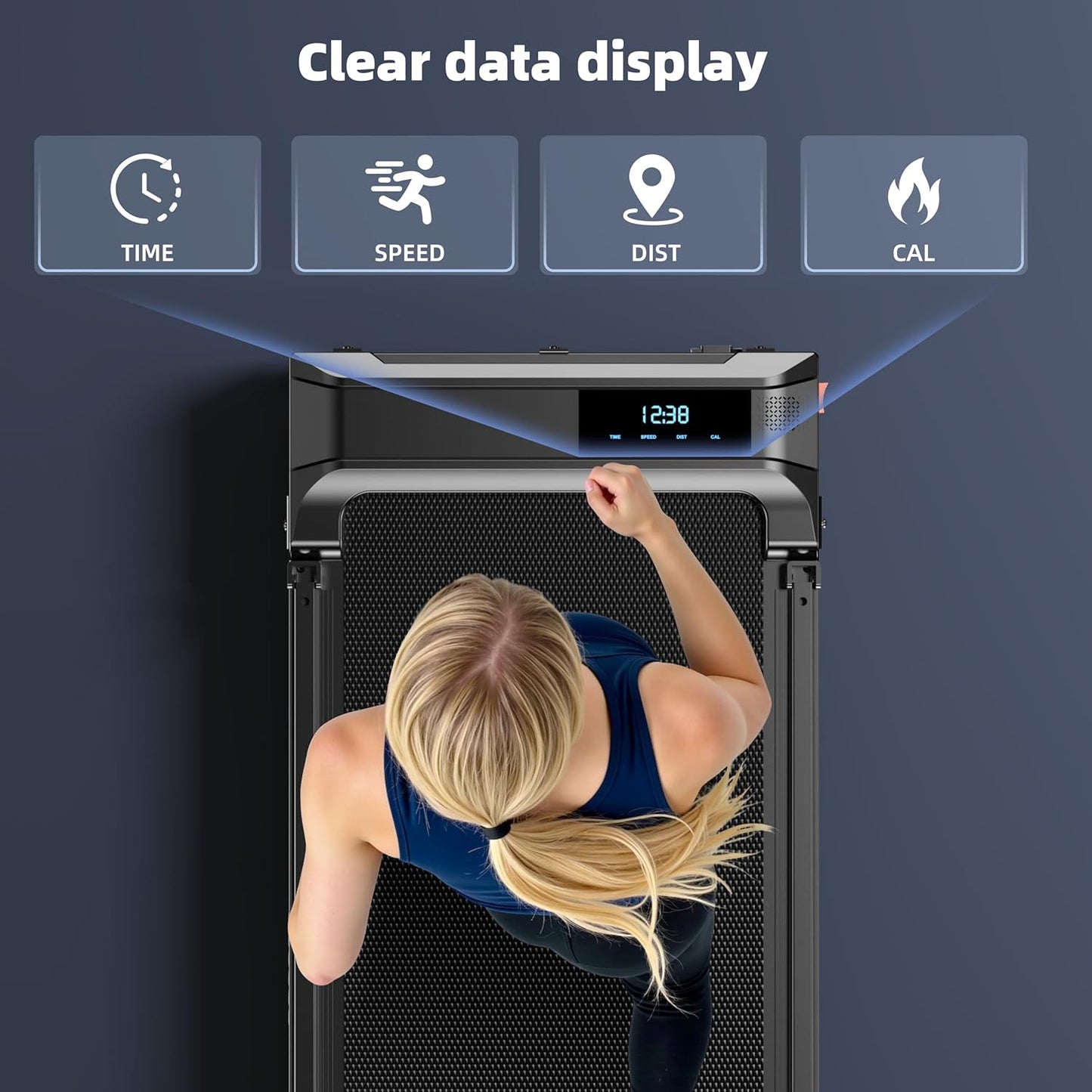 Folding Walking Pad Treadmill for Home & Office