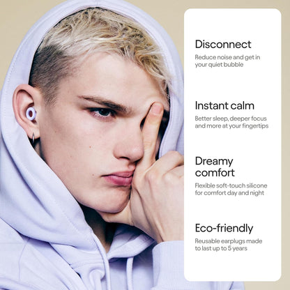 Reusable Noise-Reducing Ear Plugs for Sleep & Focus