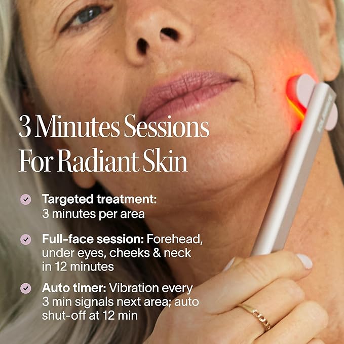 Red Light Therapy Wand 7-in-1 Face Eyes Neck Women