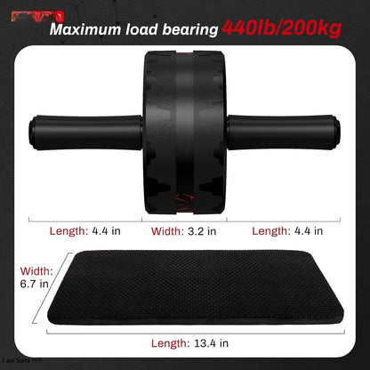Ab Roller Wheel with Knee Pad for Core Training