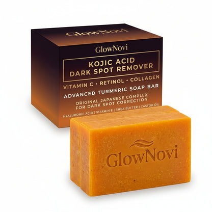 Kojic Acid Cleansing Soap with Vitamin C & Turmeric – 2 Pack