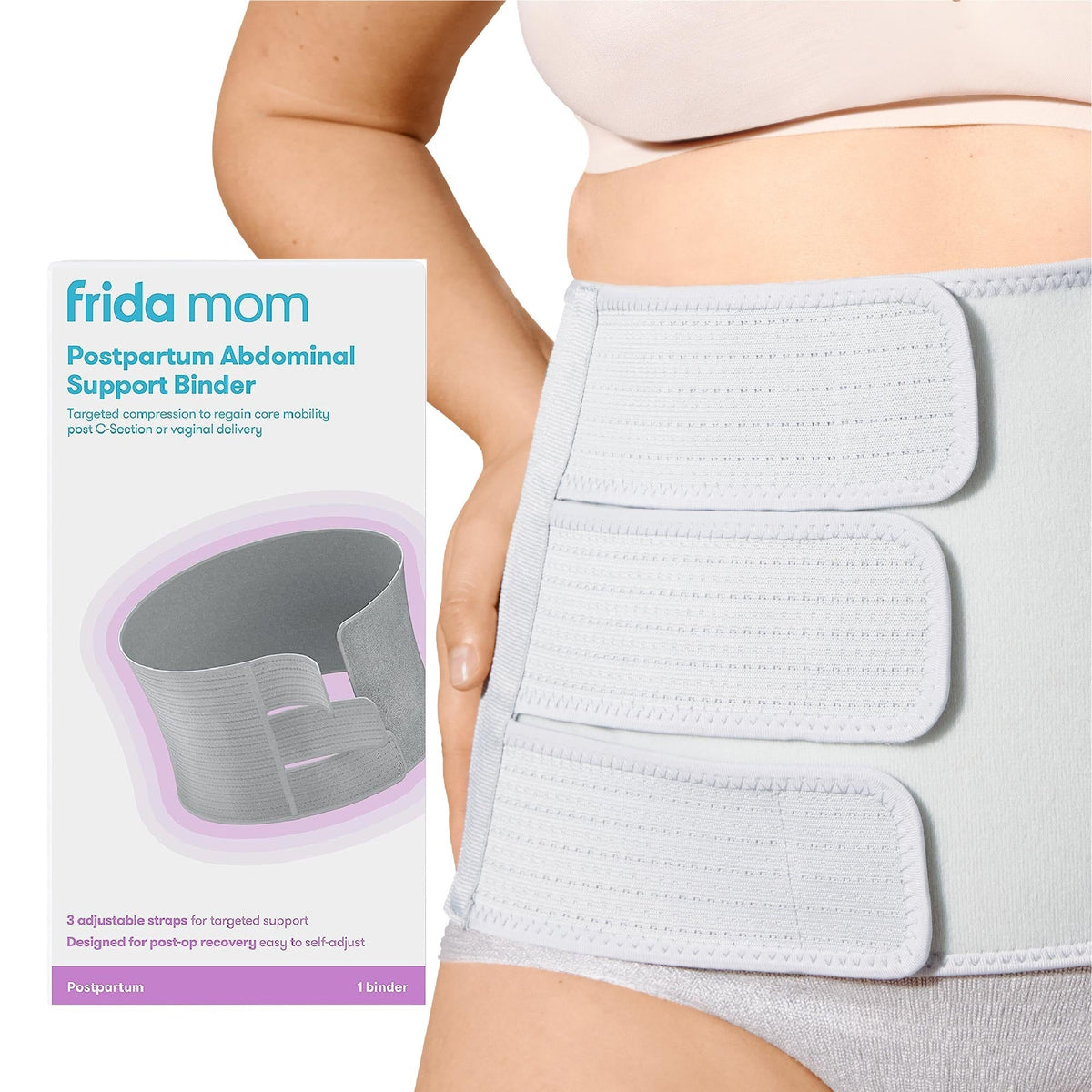 Frida Mom Postpartum Abdominal Support Binder, 29–46 Inch