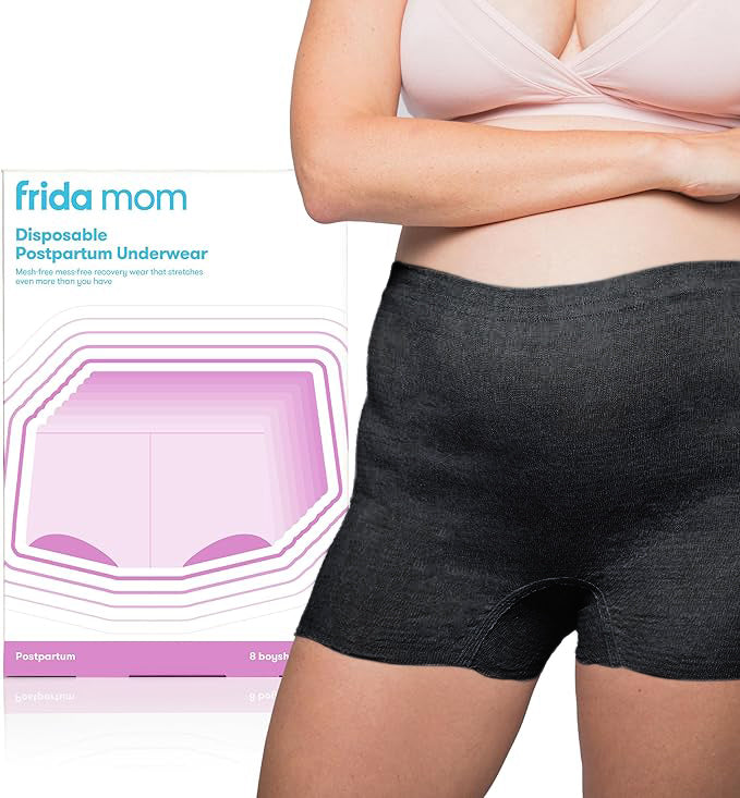 Frida Mom Disposable Postpartum Boyshort Underwear, 8 Count