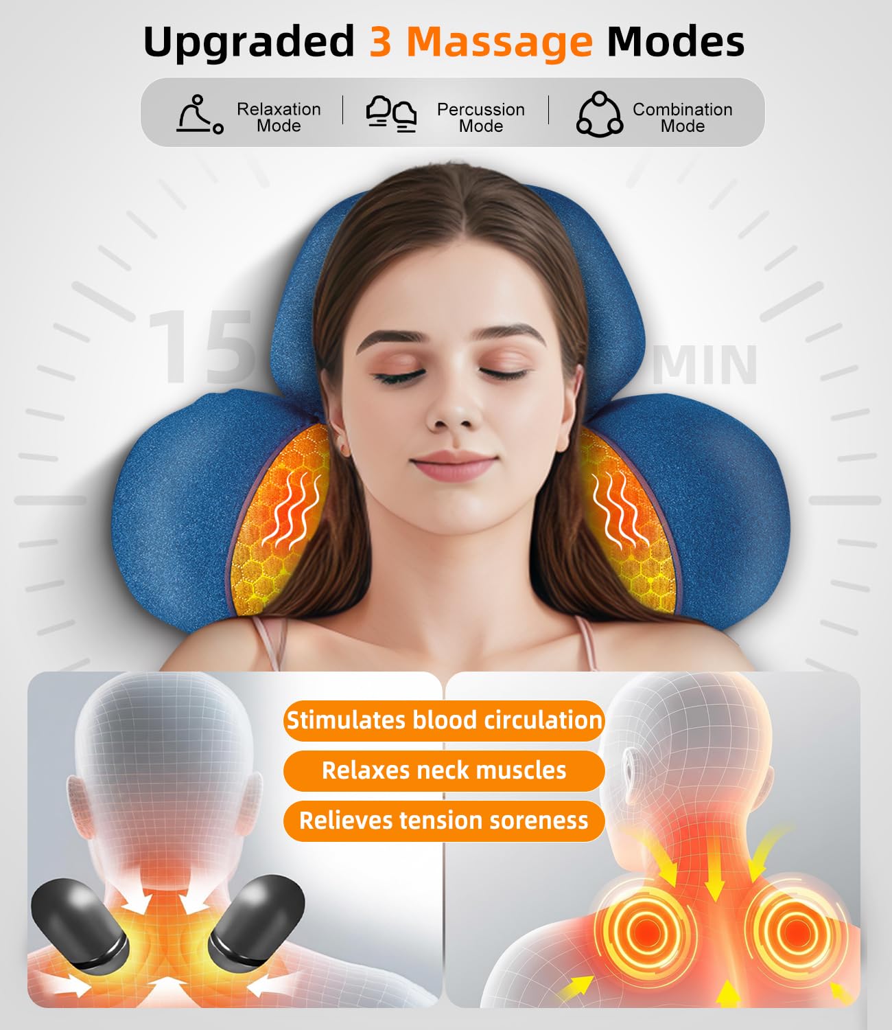 Heated Neck Stretcher Cervical Traction Pain Relief Women