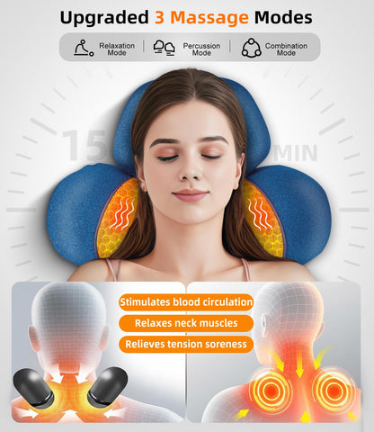 Heated Neck Stretcher Cervical Traction Pain Relief Women