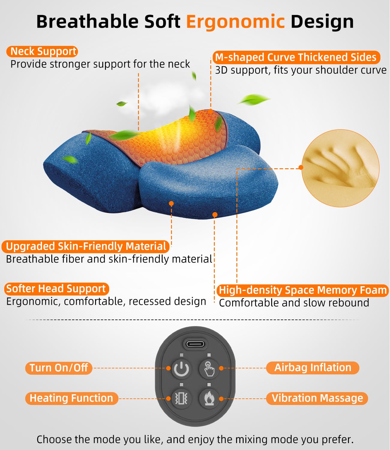 Heated Neck Stretcher Cervical Traction Pain Relief Women