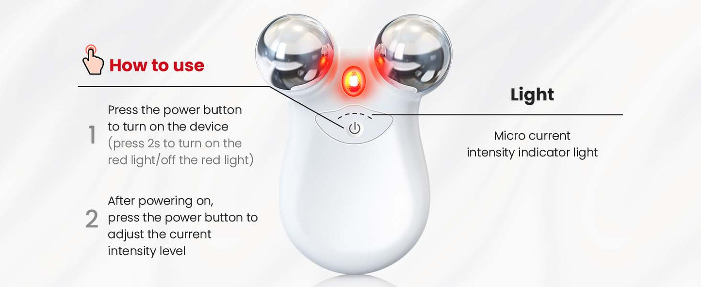 Microcurrent Face Lift Device EMS Anti-Aging Women